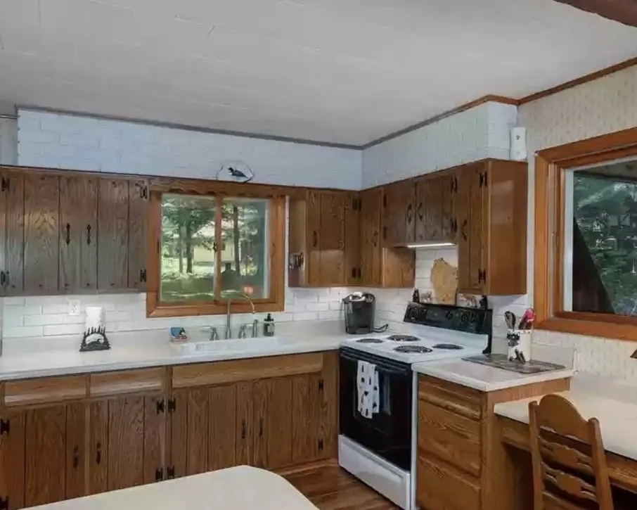 Cloudscape Cabin: Kitchen remodel, 2022, before