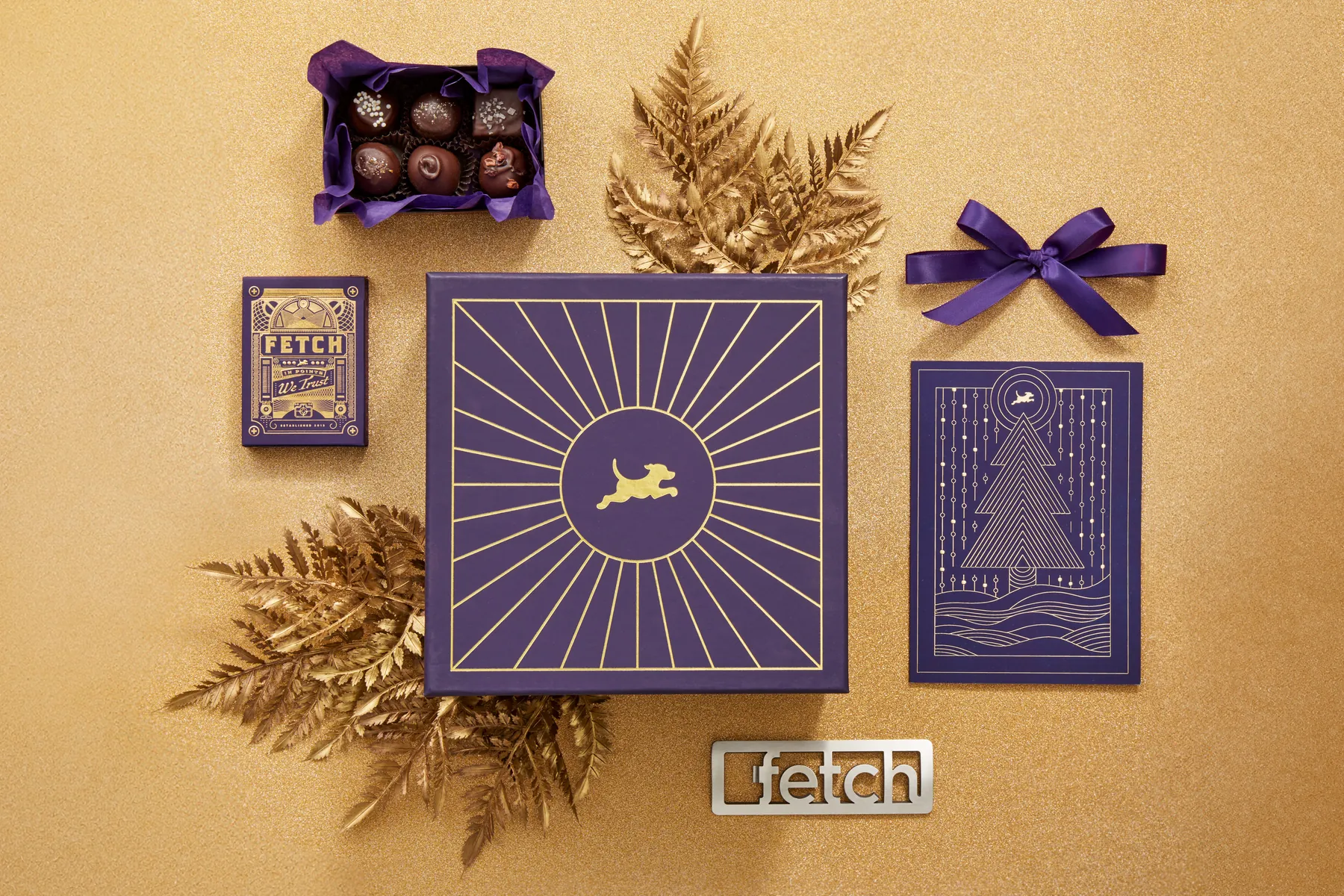 Fetch: The Studio: Internal and partner (B2B) holiday gift box, 2023