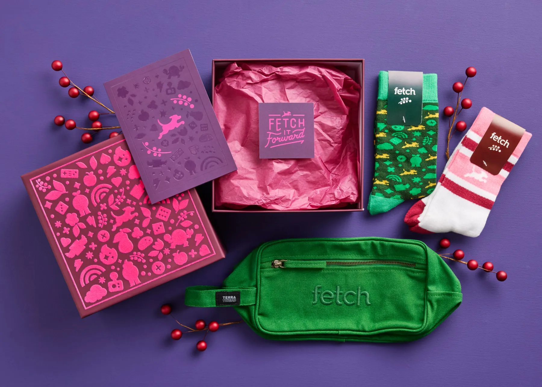Fetch: The Studio: Internal and partner (B2B) holiday gift box, 2024