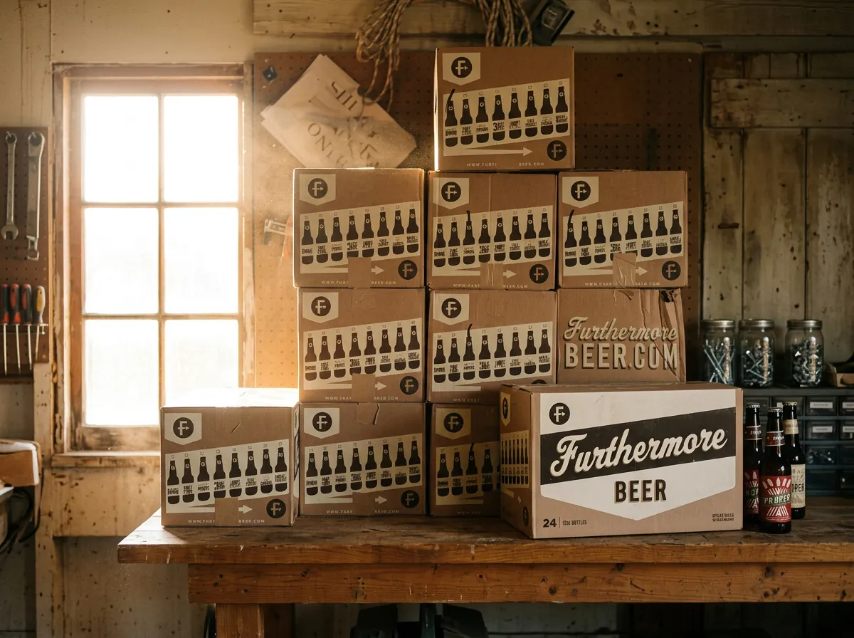 Furthermore Beer: Cases and six-packs, stacked