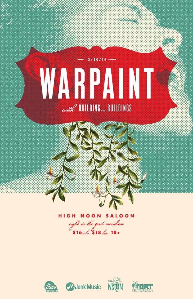 Posters: Warpaint with Building on Buildings at High Noon Saloon