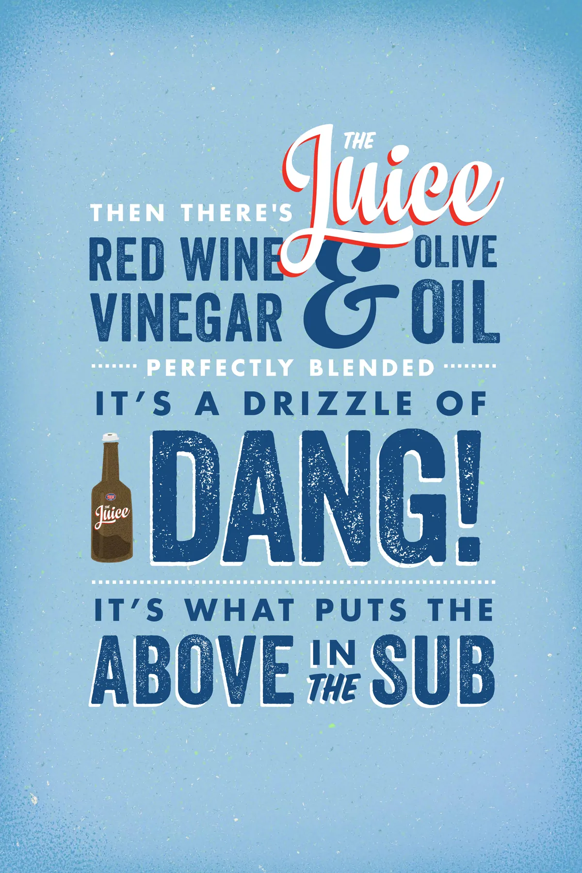 Jersey Mike's window cling for The Juice