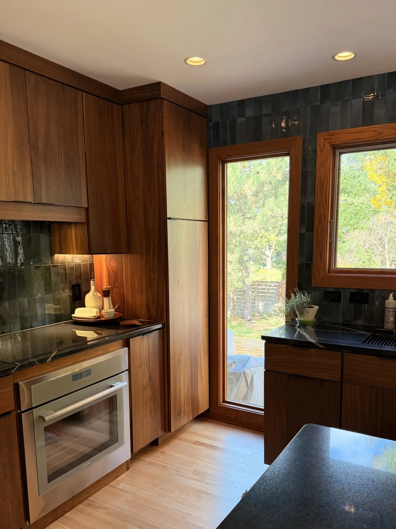 Kitchen window corner after the remodel