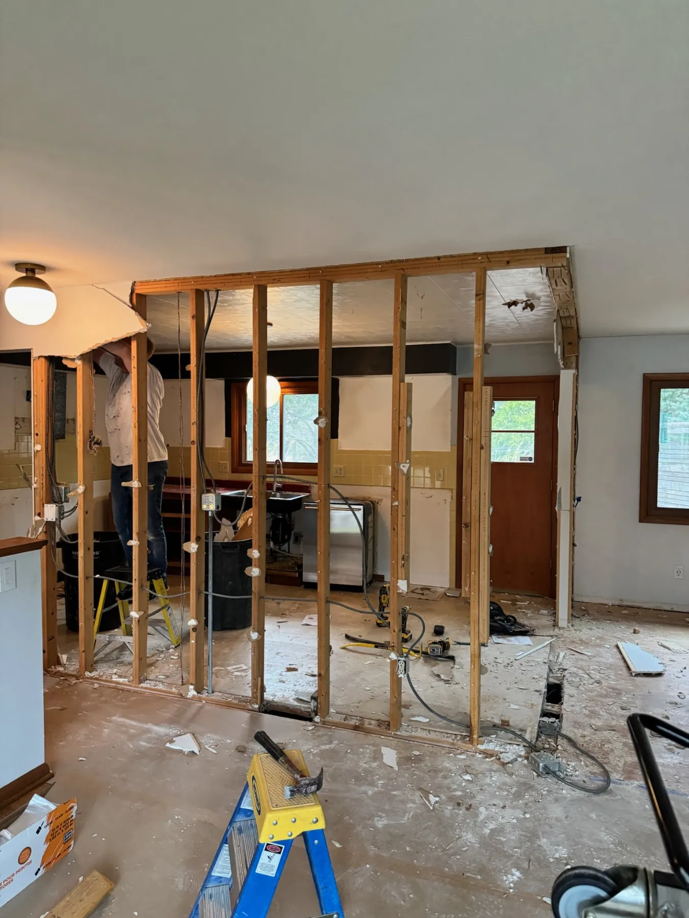 Madison Midcentury Home: Taking down the wall