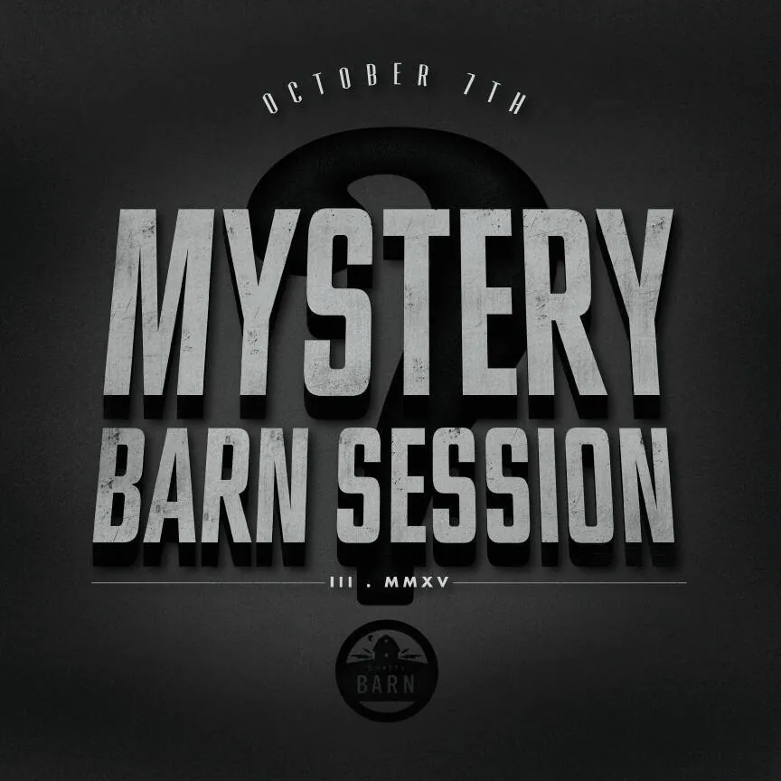 The Shitty Barn: Mystery Barn Session poster design