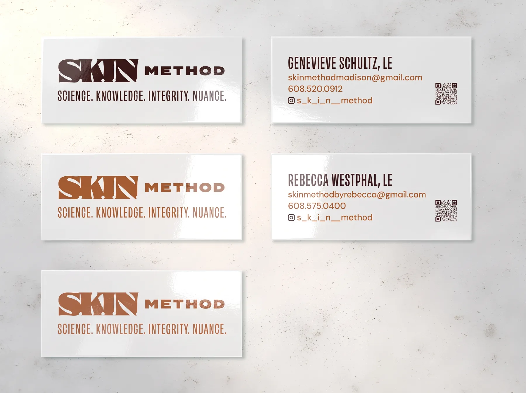 S.K.I.N. Method: Business cards