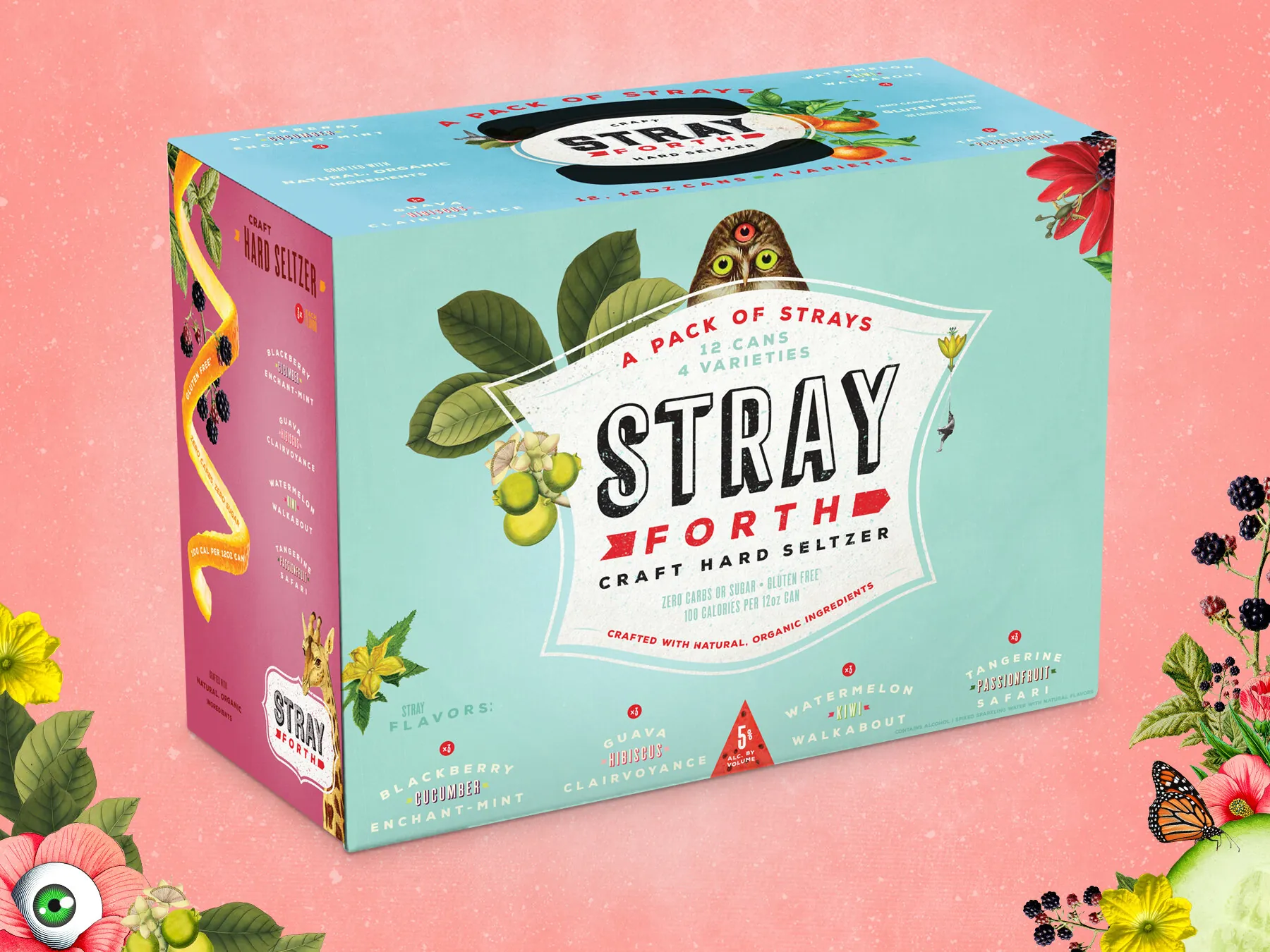 Stray Forth Hard Seltzer: Case packaging