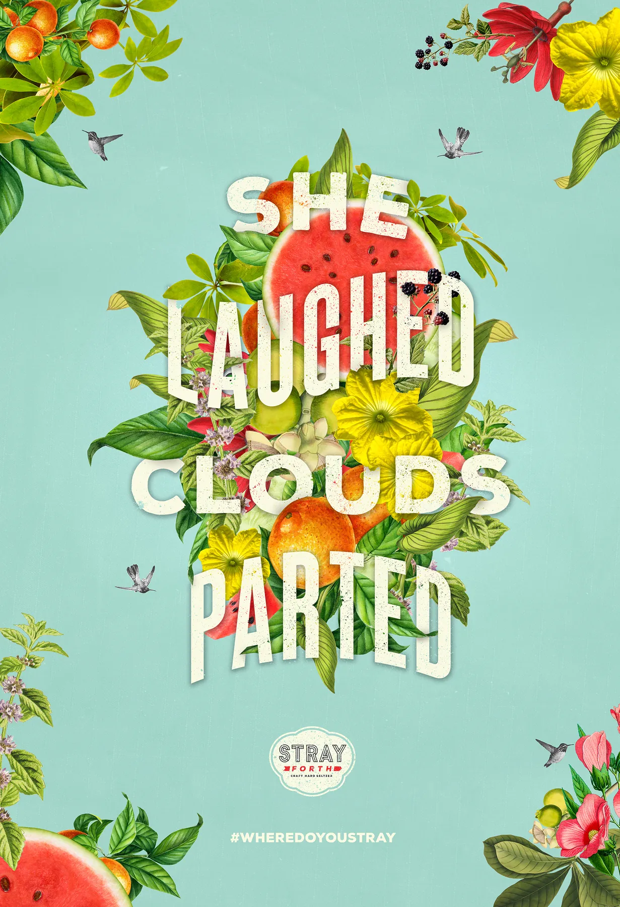 Stray Forth Hard Seltzer: Promotional poster